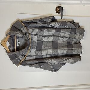 Fever Grey and‎ Mustard Plaid Cape size L/XL